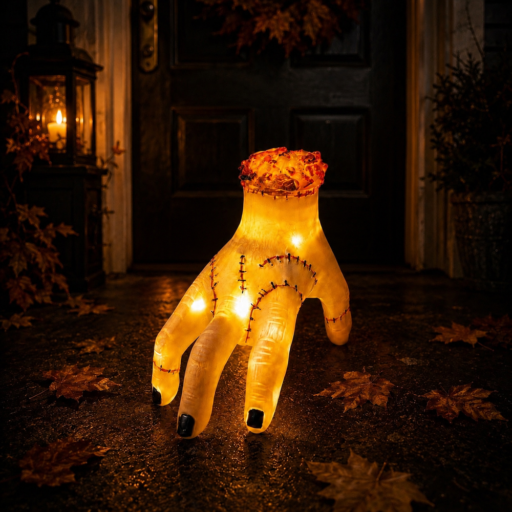 Glowing Stitched Zombie Hand Lamp